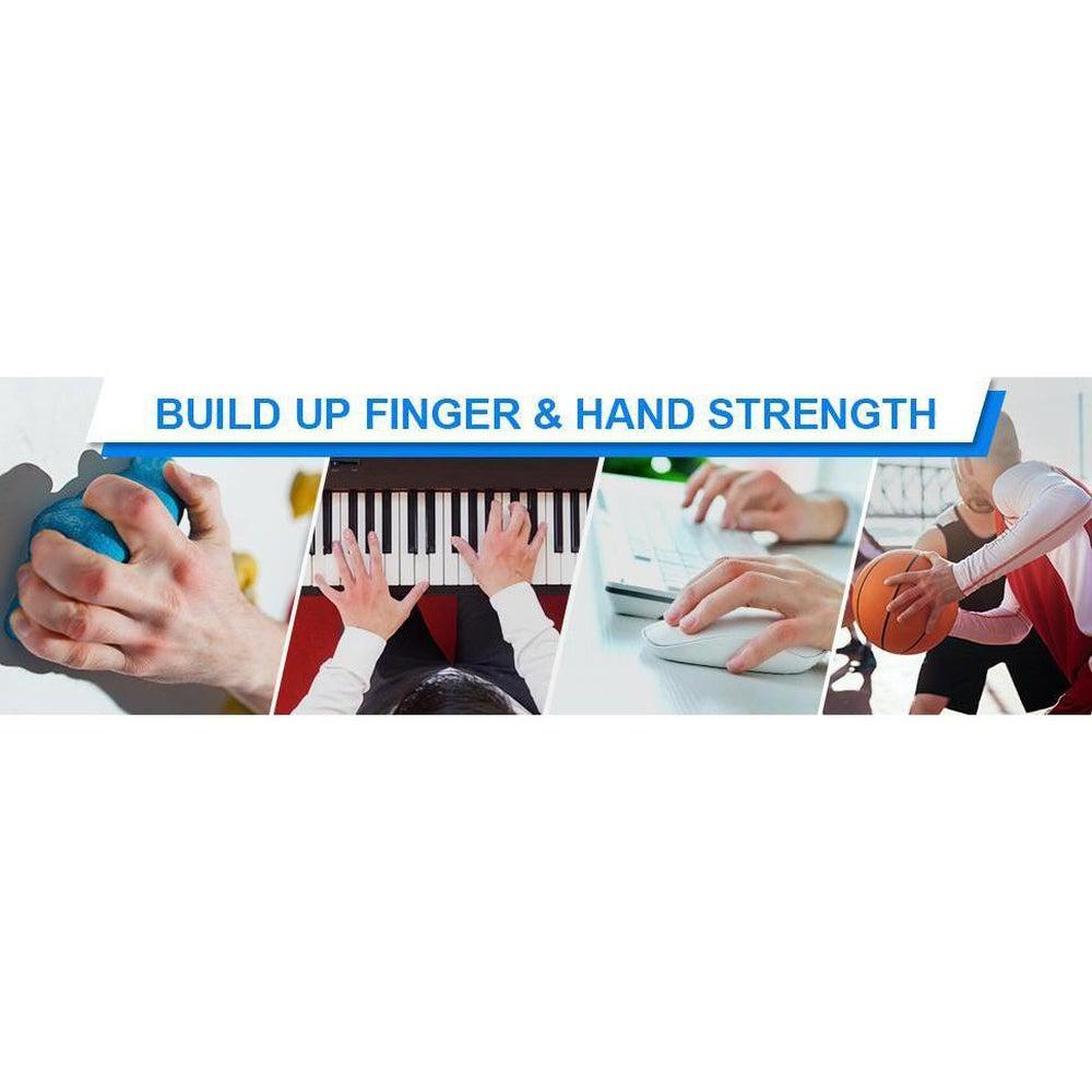 Buy Grip Strength Trainer - 5 Piece Workout Kit | Stroke Recovery Aid - Great for stroke rehabilitation and recovery. The 5 piece hand grip strengthener set targets different hand muscle groups, improves finger and hand strength and dexterity for better performance. Helping with daily exercise of hand muscles this strengthener will leave you feeling a noticeable improvement of your hand, post wrist injuries, arthritis, carpal tunnels, tendonitis, fractures, wrist fractures and tendon surgery etc. Ergonomica