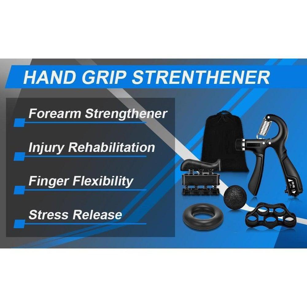 Buy Grip Strength Trainer - 5 Piece Workout Kit | Stroke Recovery Aid - Great for stroke rehabilitation and recovery. The 5 piece hand grip strengthener set targets different hand muscle groups, improves finger and hand strength and dexterity for better performance. Helping with daily exercise of hand muscles this strengthener will leave you feeling a noticeable improvement of your hand, post wrist injuries, arthritis, carpal tunnels, tendonitis, fractures, wrist fractures and tendon surgery etc. Ergonomica