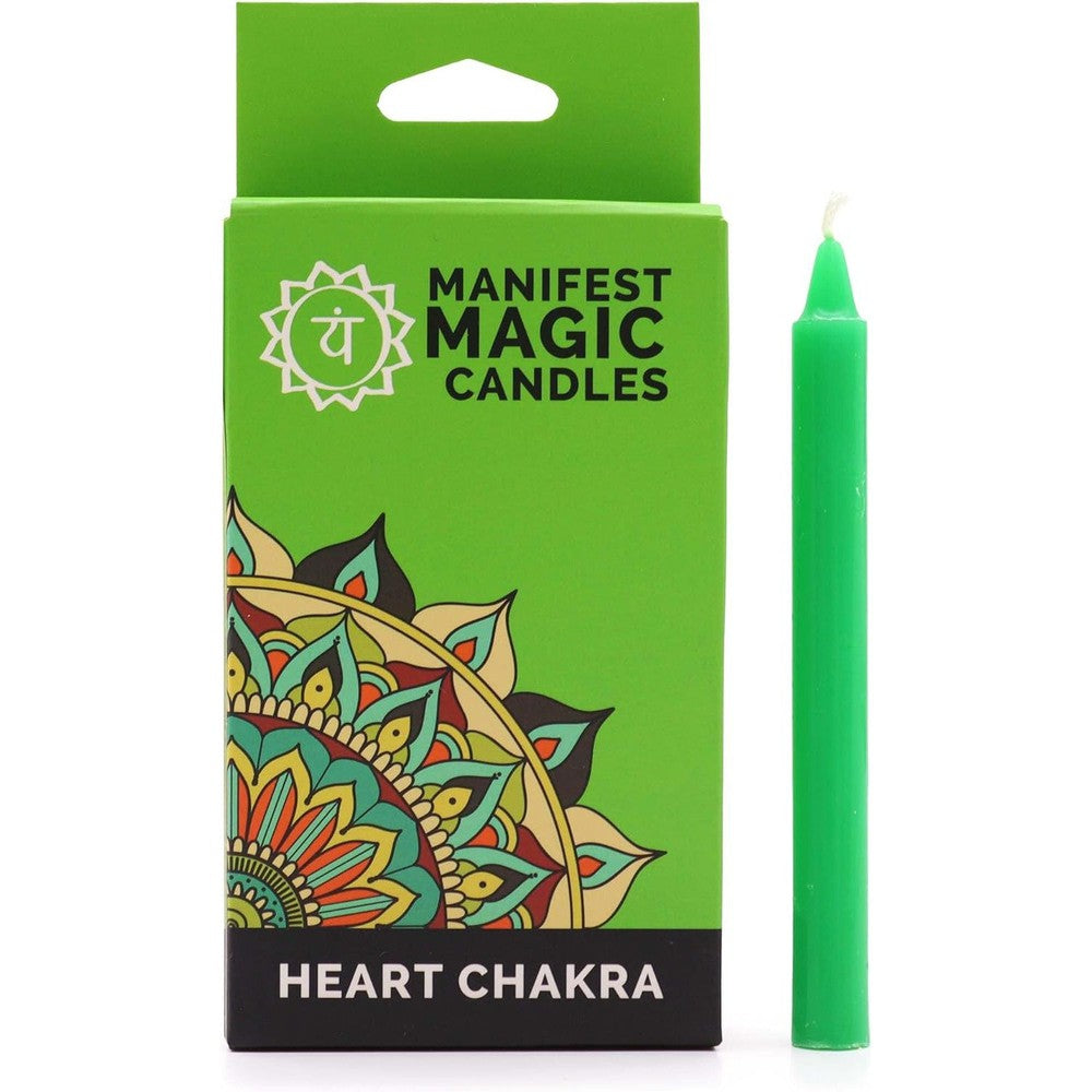 Buy Heart Chakra: Abundance. 12 Green Candles for Spells & Meditation - Cultivate Abundance with Green Heart Chakra Spell Candles Open your heart to prosperity with Green Heart Chakra Spell Candles! These enchanting candles are designed to help you manifest abundance in all areas of your life. at Sacred Remedy Online