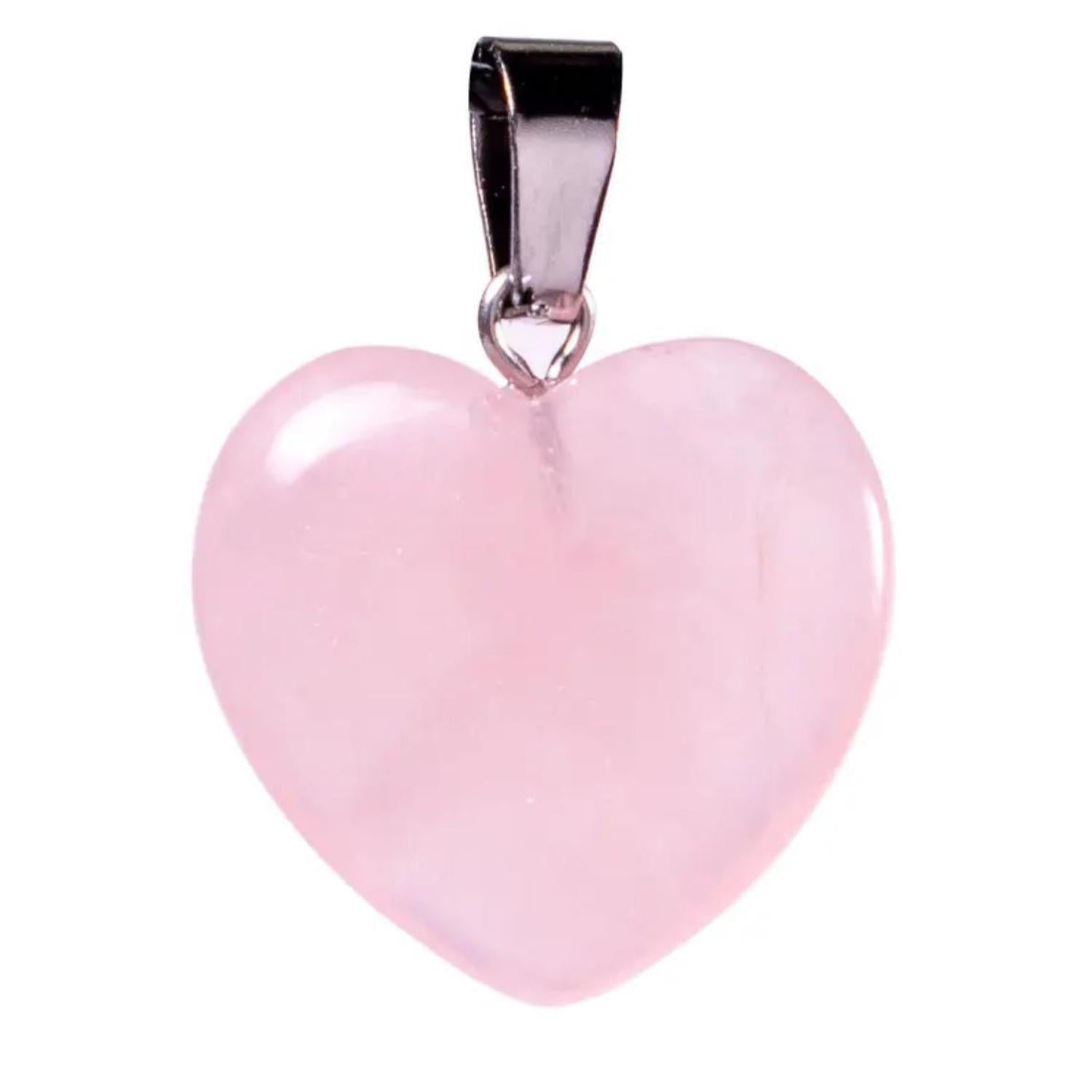 Rose Quartz Heart Pendant | Self-Love Crystal Necklace - Embrace unconditional love with this stunning Rose Quartz Heart Pendant. Reiki infused for peace, compassion, and emotional healing. Perfect for self-love! Buy Now at Sacred Remedy