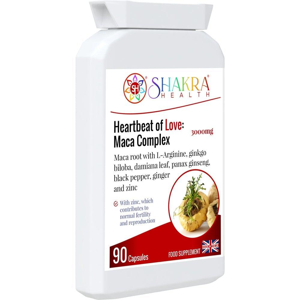 Buy Heartbeat of Love: Maca Complex | Sexual Health & Fertility Superfood Formula - Maca is an amazing spiritual superfood, growing at extremely high altitudes (7000ft and above) in the Peruvian Mountains. It’s very hardy, with powerful adaptogenic properties. An adapotgen is something that helps you cope in stressful situations – whether spiritually, physically, mentally and energetically. at Sacred Remedy Online