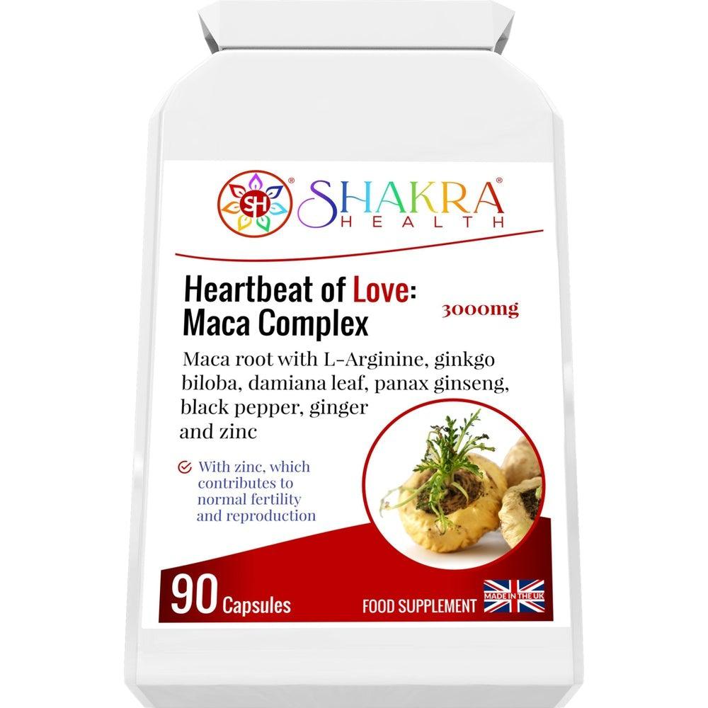 Buy Heartbeat of Love: Maca Complex | Sexual Health & Fertility Superfood Formula - Maca is an amazing spiritual superfood, growing at extremely high altitudes (7000ft and above) in the Peruvian Mountains. It’s very hardy, with powerful adaptogenic properties. An adapotgen is something that helps you cope in stressful situations – whether spiritually, physically, mentally and energetically. at Sacred Remedy Online