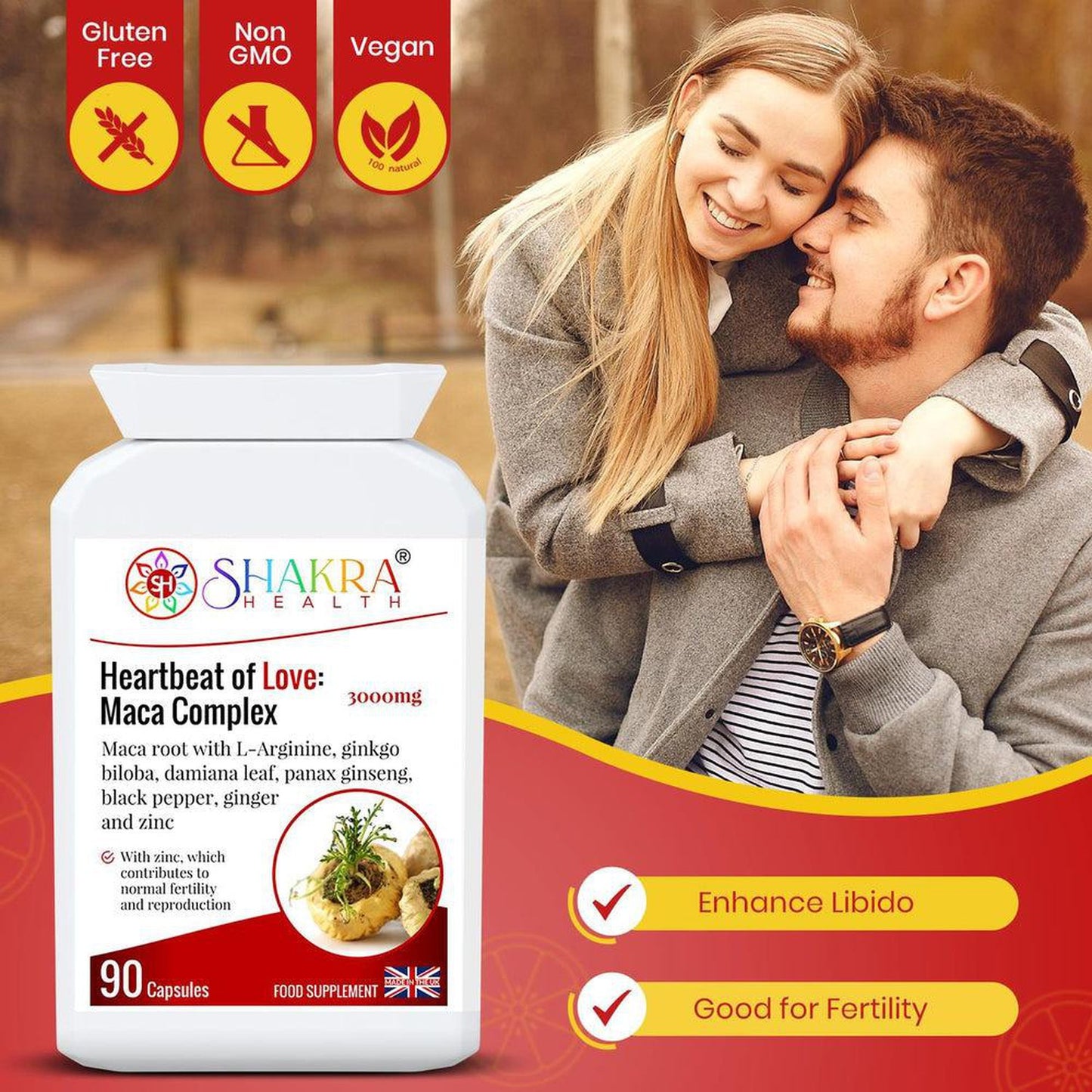 Buy Heartbeat of Love: Maca Complex | Sexual Health & Fertility Superfood Formula - Maca is an amazing spiritual superfood, growing at extremely high altitudes (7000ft and above) in the Peruvian Mountains. It’s very hardy, with powerful adaptogenic properties. An adapotgen is something that helps you cope in stressful situations – whether spiritually, physically, mentally and energetically. at Sacred Remedy Online