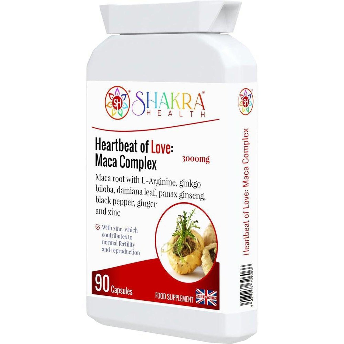 Heartbeat of Love: Maca Complex | Sexual Health & Fertility Superfood Formula - Maca is an amazing spiritual superfood, growing at extremely high altitudes (7000ft and above) in the Peruvian Mountains. It’s very hardy, with powerful adaptogenic properties. An adapotgen is something that helps you cope in stressful situations – whether spiritually, physically, mentally and energetically. Buy Now at Sacred Remedy