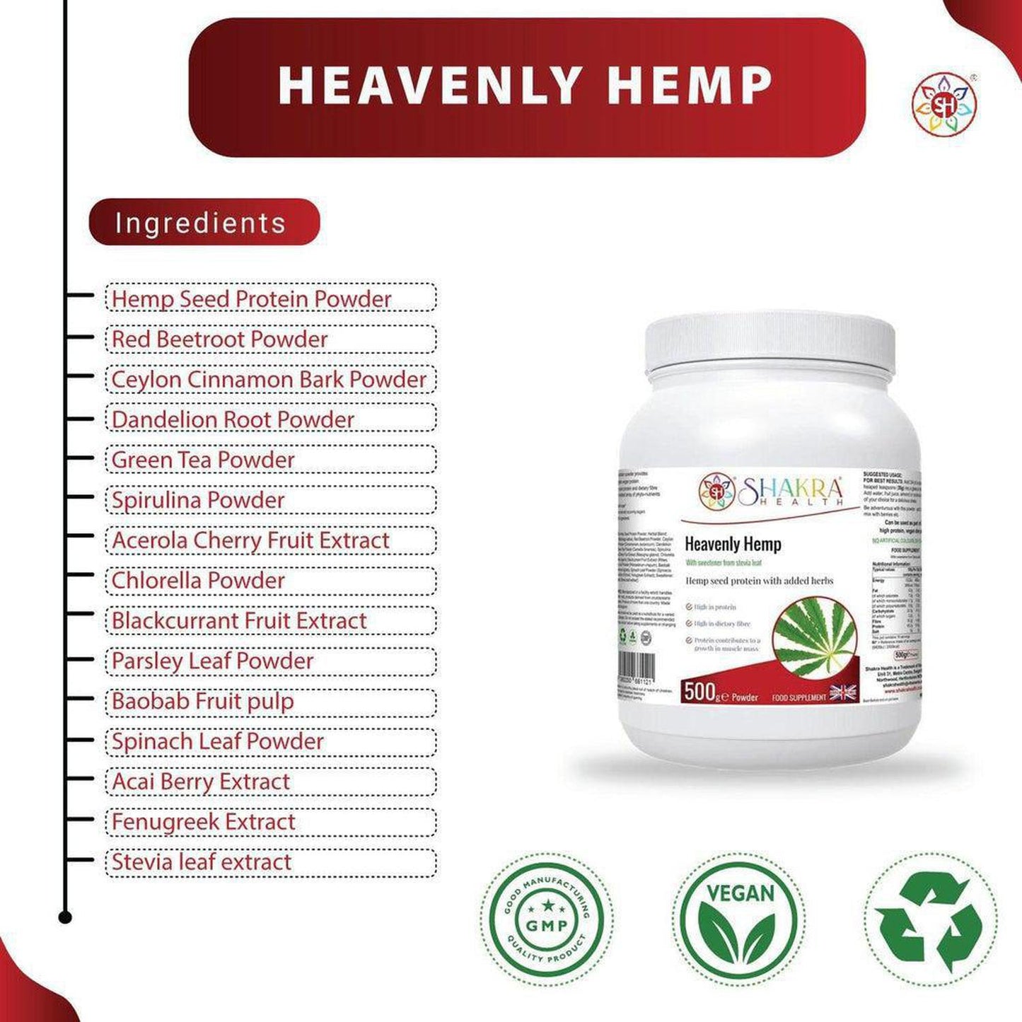 Heavenly Hemp | Hemp Seed & Superfood Plant Protein Powder High in Dietary Fibre - Hemp Seed opens our cells to cosmic interconnectivity If there were one food designed to help elevate us into the higher paradigm then hemp would be it. Heavenly Hemp is one of the best protein sources for people on a plant-based diet. Buy Now at Sacred Remedy