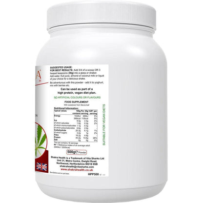 Heavenly Hemp | Hemp Seed & Superfood High in Dietary Fibre - Complete, balanced vegan protein powder from Hemp Seed. Contains all 21 amino acids, Omega 3:6 balance & 15 superfoods for energy, gut, and heart health. Buy Now at Sacred Remedy