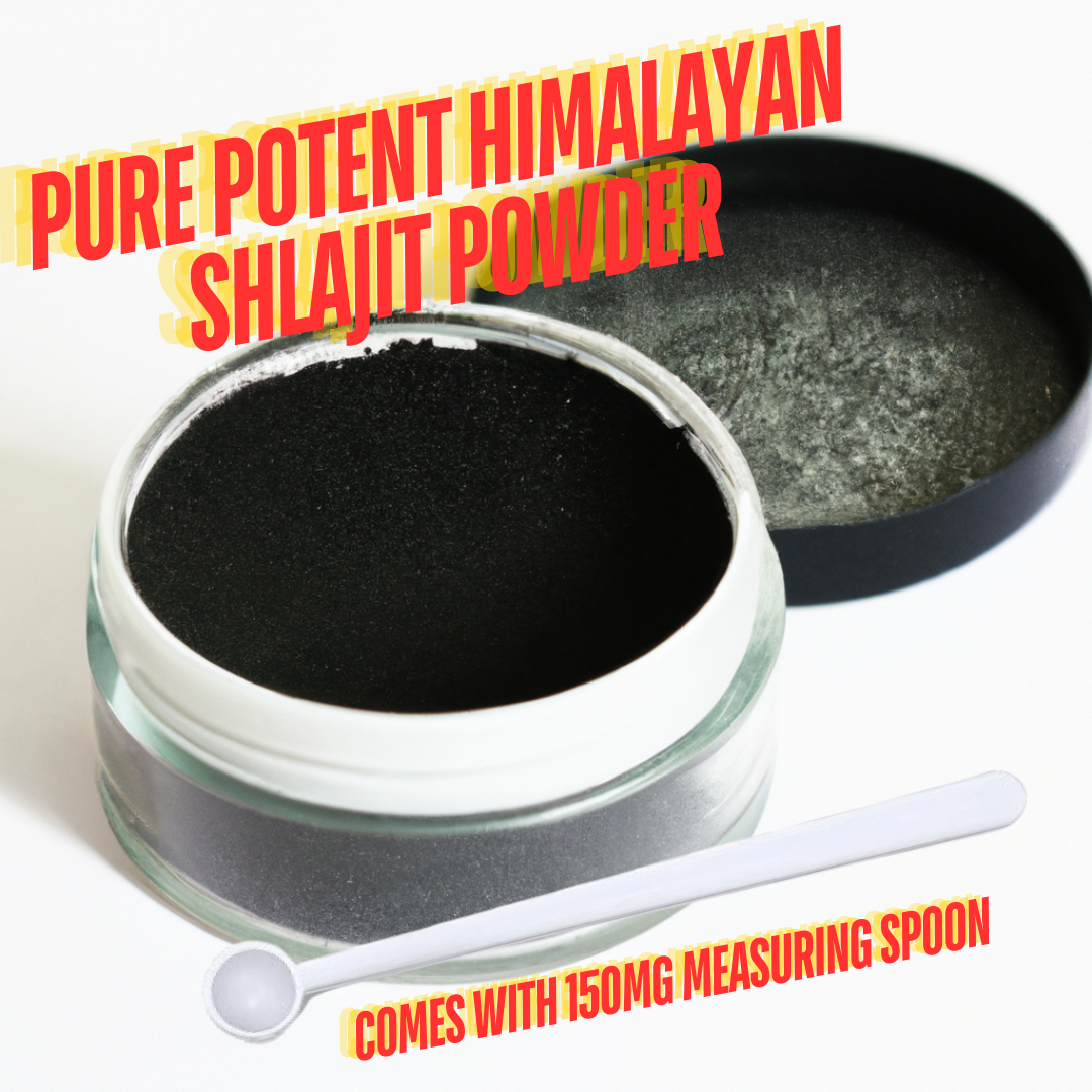 Buy Authentic Himalayan Shilajit Powder Powder [15g] = 100 Servings! - Upgrade your daily routine with our potent Himalayan Shilajit Powder. This natural, mineral-rich extract, sourced from the pristine Himalayan mountains, has been revered for centuries in Ayurvedic practices for its health-promoting properties. Supercharge Your Wellbeing. at Sacred Remedy Online