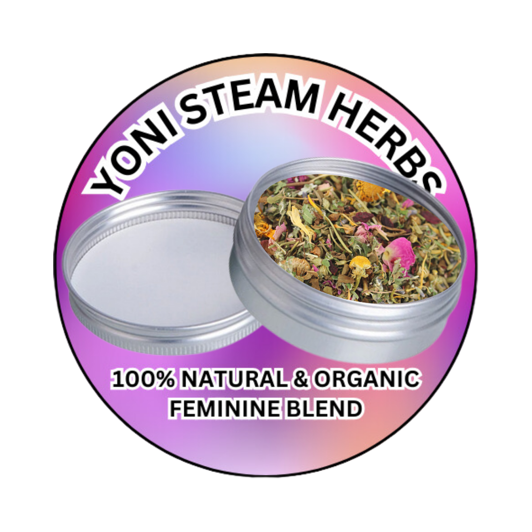 Buy Nourish Your Inner Sanctuary with Organic Yoni Steam Herbs - Indulge in a restorative self-care ritual with our soothing Yoni Steam Herbs. Crafted with a blend of 100% organic botanicals (like chamomile, lavender, and calendula), these herbs are designed to promote wellness and relaxation. at Sacred Remedy Online