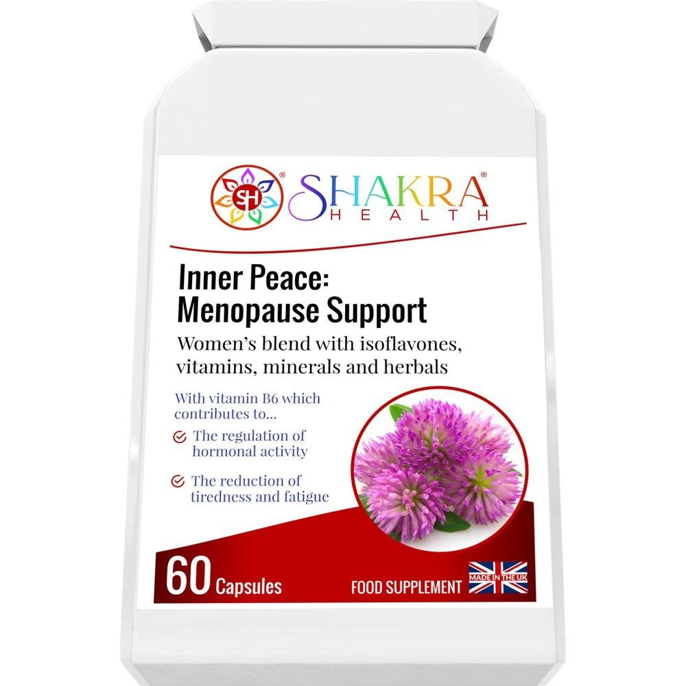 Buy Inner Peace: Herbal Support for PMS, Perimenopause & Menopause Symptoms - Designed to help relieve symptoms (especially those associated with hormonal imbalance) during premenstrual syndrome (PMS), perimenopause and the menopause. at Sacred Remedy Online