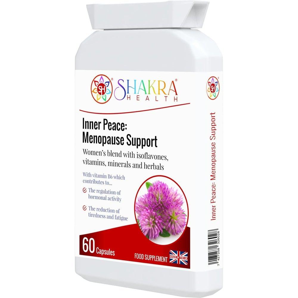 Buy Inner Peace: Herbal Support for PMS, Perimenopause & Menopause Symptoms - Designed to help relieve symptoms (especially those associated with hormonal imbalance) during premenstrual syndrome (PMS), perimenopause and the menopause. at Sacred Remedy Online