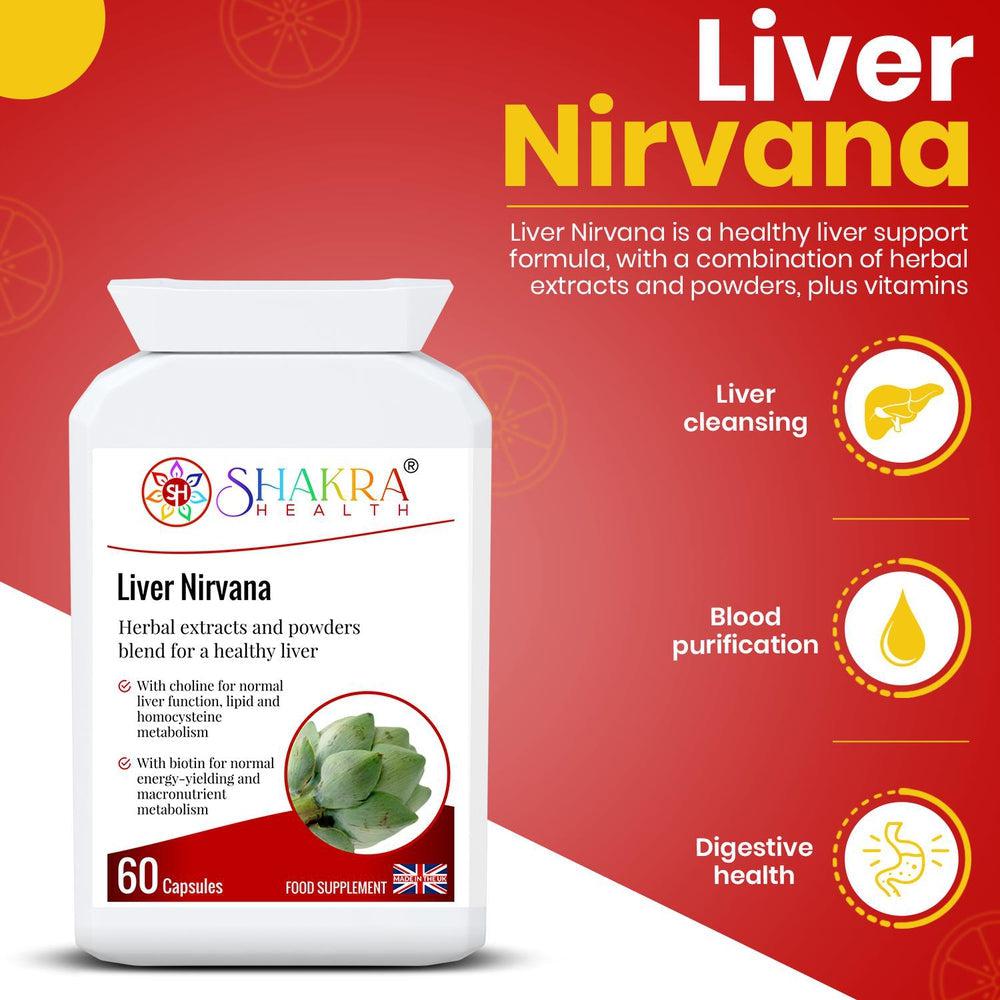 Buy Liver Nirvana | Stimulate, Flush & Cleanse. Congested Liver & Gallbladder Support Blend - Overexposure to toxins such as alcohol, prescription or recreational drugs, environmental pollutants etc, can adversely impact the liver. Cleanse your liver & gallbladder. Stimulate, flush, cleanse & protect. If you thought milk thistle worked well, this formula will "blitz" internal congestion & toxins. at Sacred Remedy Online