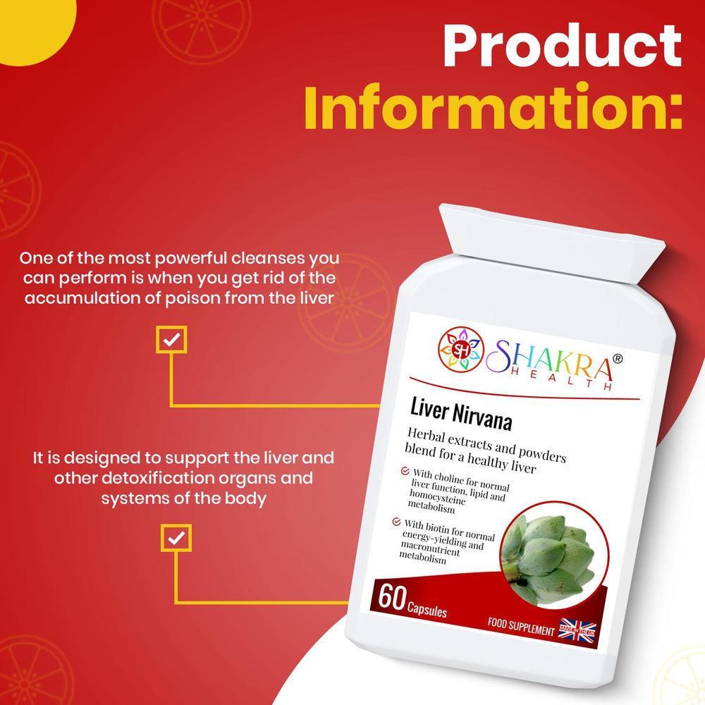 Buy Liver Nirvana | Stimulate, Flush & Cleanse. Congested Liver & Gallbladder Support Blend - Overexposure to toxins such as alcohol, prescription or recreational drugs, environmental pollutants etc, can adversely impact the liver. Cleanse your liver & gallbladder. Stimulate, flush, cleanse & protect. If you thought milk thistle worked well, this formula will "blitz" internal congestion & toxins. at Sacred Remedy Online