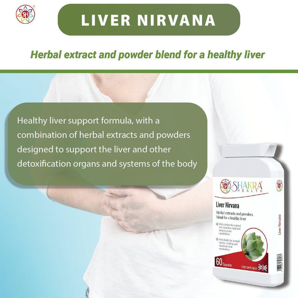 Buy Liver Nirvana | Stimulate, Flush & Cleanse. Congested Liver & Gallbladder Support Blend - Overexposure to toxins such as alcohol, prescription or recreational drugs, environmental pollutants etc, can adversely impact the liver. Cleanse your liver & gallbladder. Stimulate, flush, cleanse & protect. If you thought milk thistle worked well, this formula will "blitz" internal congestion & toxins. at Sacred Remedy Online