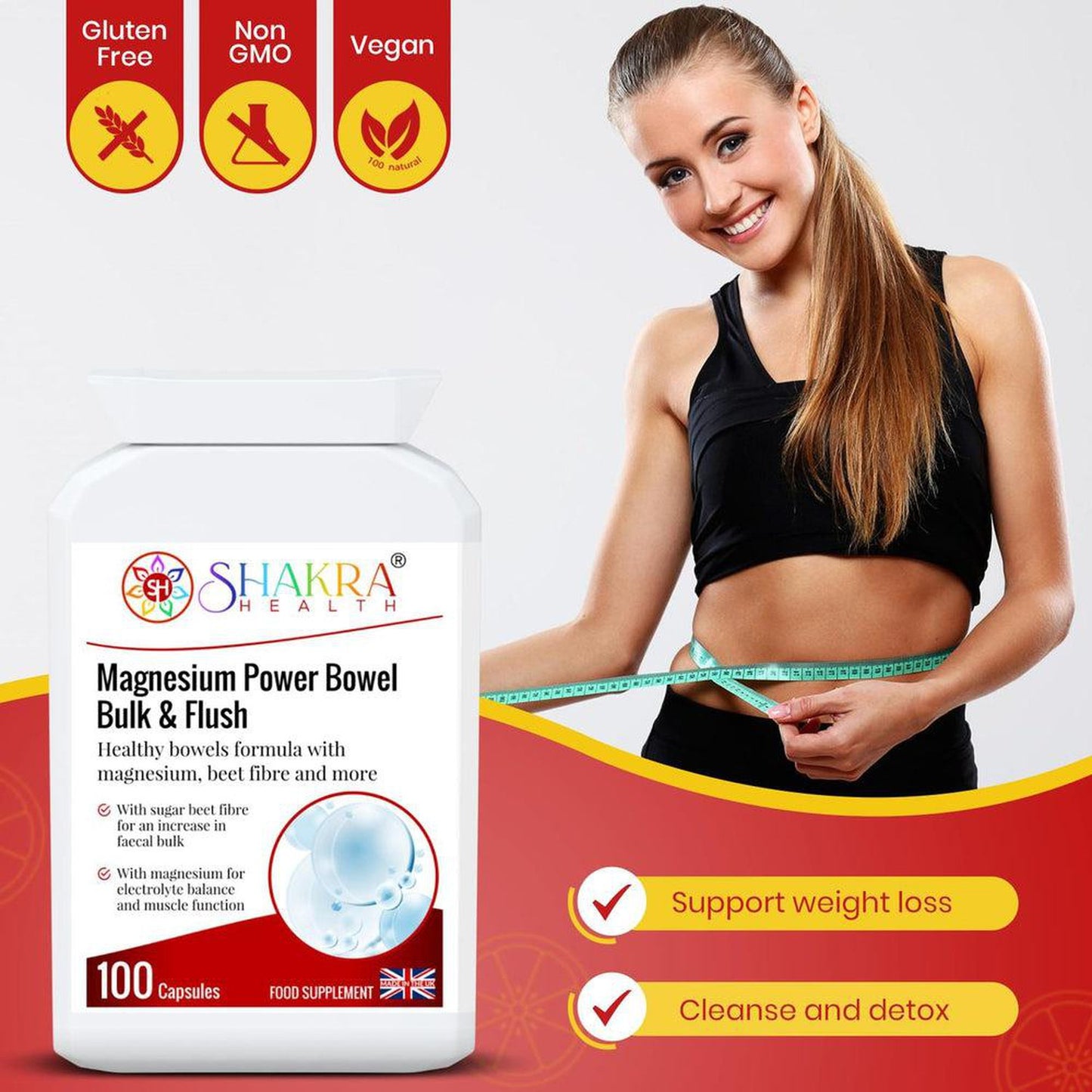 Power Bowel Bulk & Flush | Magnesium Based Hydrating Formula to Support Faecal Bulk - Power Bowel Bulk & Flush is a magnesium-based dietary supplement designed to support digestive health. Our formula helps maintain regular bowel movements, promote hydration, and improve overall gut wellness. Buy Now at Sacred Remedy