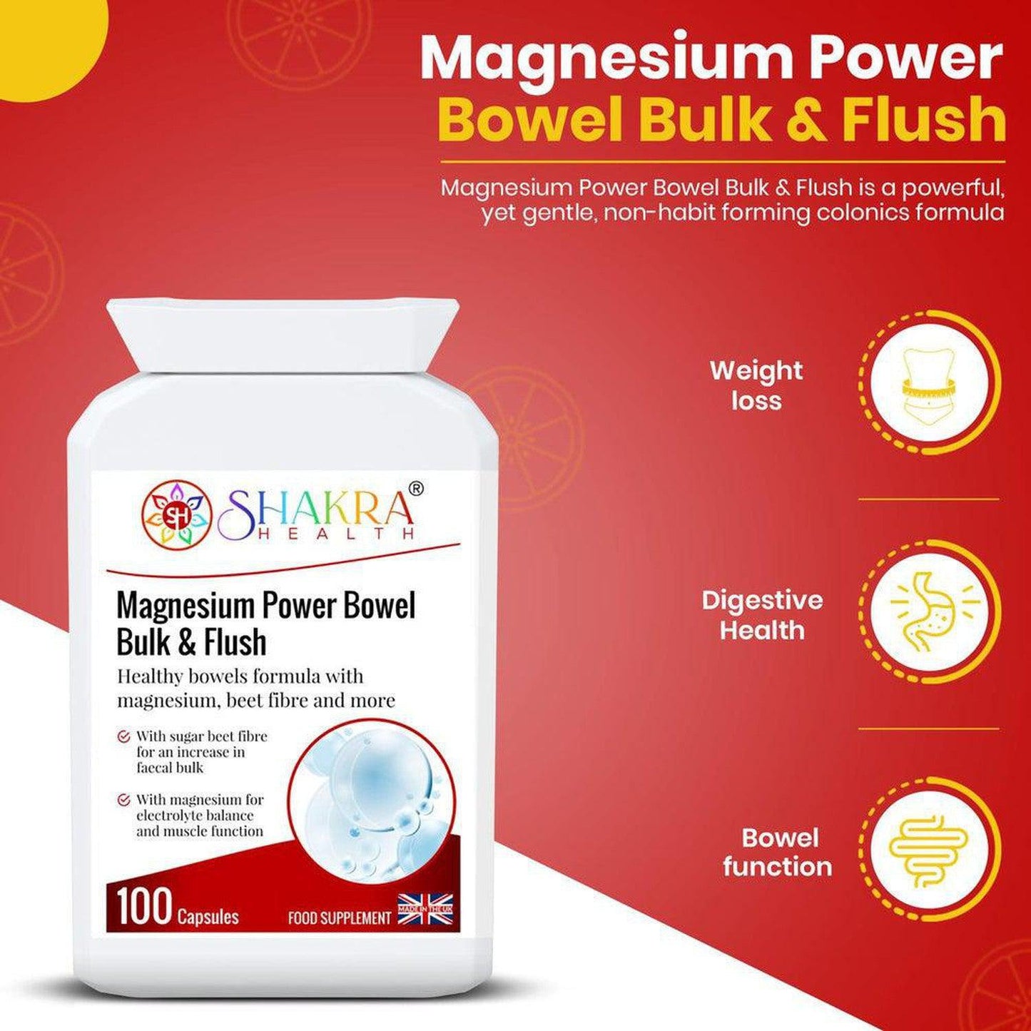 Power Bowel Bulk & Flush | Magnesium Based Hydrating Formula to Support Faecal Bulk - Power Bowel Bulk & Flush is a magnesium-based dietary supplement designed to support digestive health. Our formula helps maintain regular bowel movements, promote hydration, and improve overall gut wellness. Buy Now at Sacred Remedy