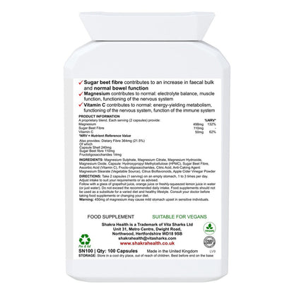 Power Bowel Bulk & Flush | Magnesium Based Hydrating Formula to Support Faecal Bulk - Power Bowel Bulk & Flush is a magnesium-based dietary supplement designed to support digestive health. Our formula helps maintain regular bowel movements, promote hydration, and improve overall gut wellness. Buy Now at Sacred Remedy