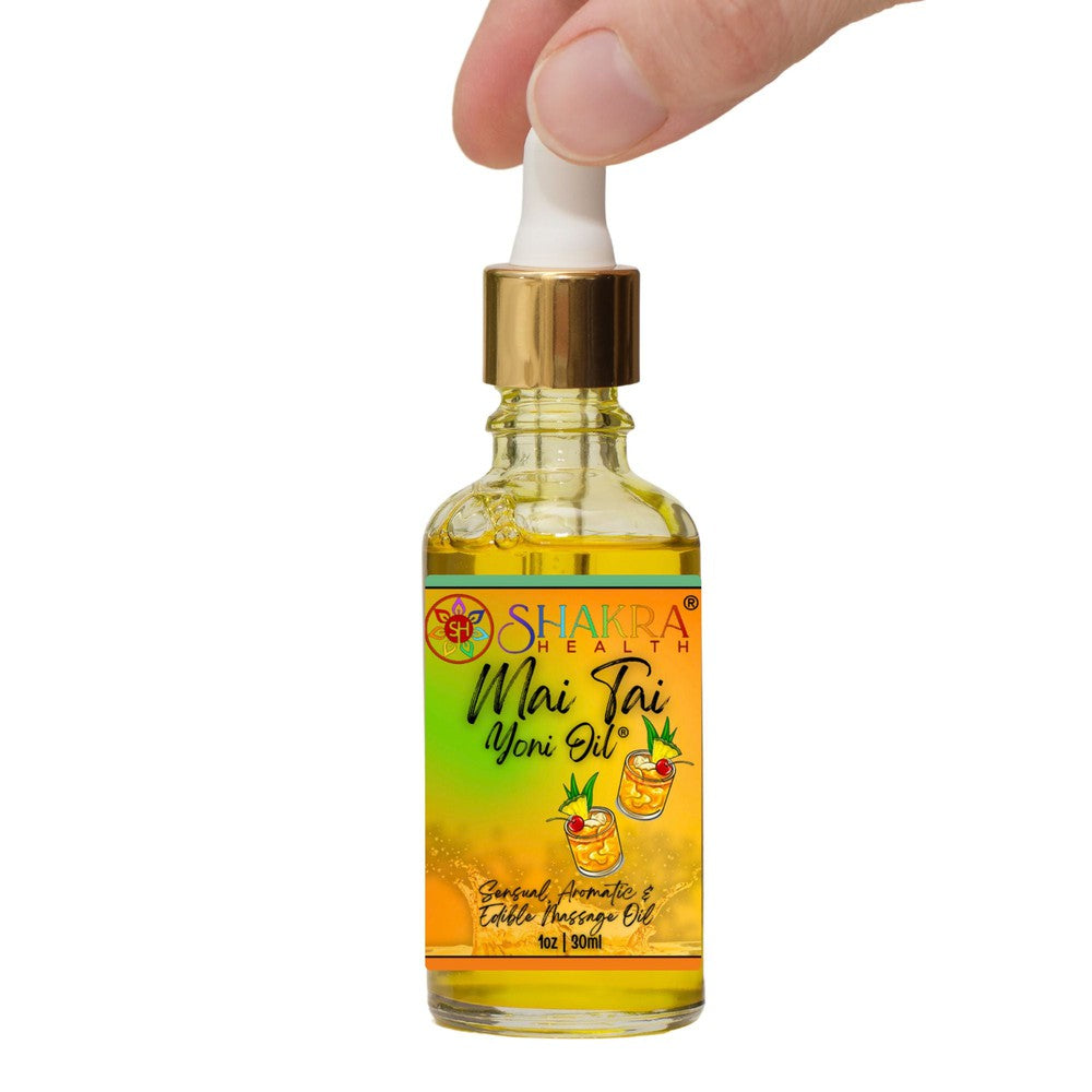 Buy Mai Tai Flavoured Yoni Oil. Natural, Vegan Body Care. - Unleash your confidence with our luxurious LGBTQ+ gender neutral, pH balanced & moisturising, edible Yoni Oil. Celebrate your body with our unique, inclusive, organic product. Discover the secret to ultimate comfort, massage, relaxation & pleasure in this versatile oil. Experience pure bliss. at Sacred Remedy Online