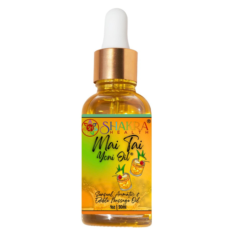 Buy Mai Tai Flavoured Yoni Oil. Natural, Vegan Body Care. - Unleash your confidence with our luxurious LGBTQ+ gender neutral, pH balanced & moisturising, edible Yoni Oil. Celebrate your body with our unique, inclusive, organic product. Discover the secret to ultimate comfort, massage, relaxation & pleasure in this versatile oil. Experience pure bliss. at Sacred Remedy Online