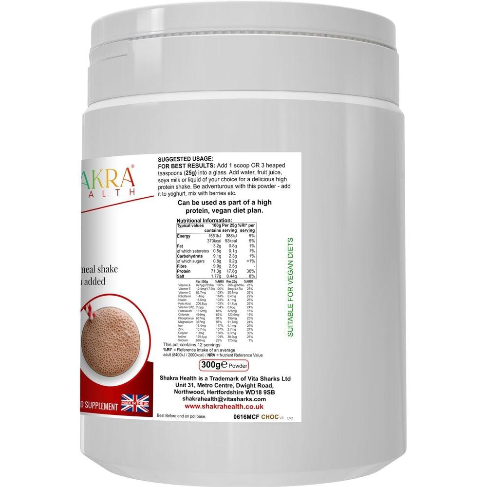 Buy Meal Mantra Chocolate Vegan Non-GM Soya Protein Isolate Powder That Helps Combat Cravings - Meal Mantra Chocolate is a vegan chocolate protein powder that is high in protein, low in sugar, and contains essential vitamins and minerals. It can be used for weight loss, meal replacement, and post-workout recovery. at Sacred Remedy Online