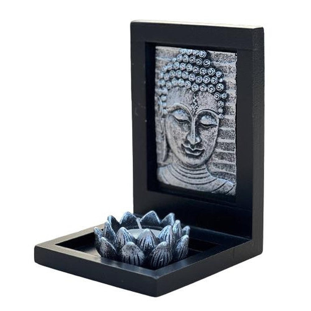 Buy Mini Zen Garden Tealight Holder: Peace in a Pocket - Bring tranquility to your space with a Mini Zen Garden Tealight Holder!
 This enchanting desktop accessory combines the serenity of a Zen garden with the warm glow of a flickering candle, creating a miniature oasis of relaxation. at Sacred Remedy Online