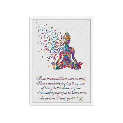 Motivational Buddha Quote Poster | Inner Peace & Growth - Shop the vibrant Motivational Buddha Poster. Features an inspiring quote on personal growth and inner peace. Perfect mindful wall art for your home or office. Buy Now at Sacred Remedy
