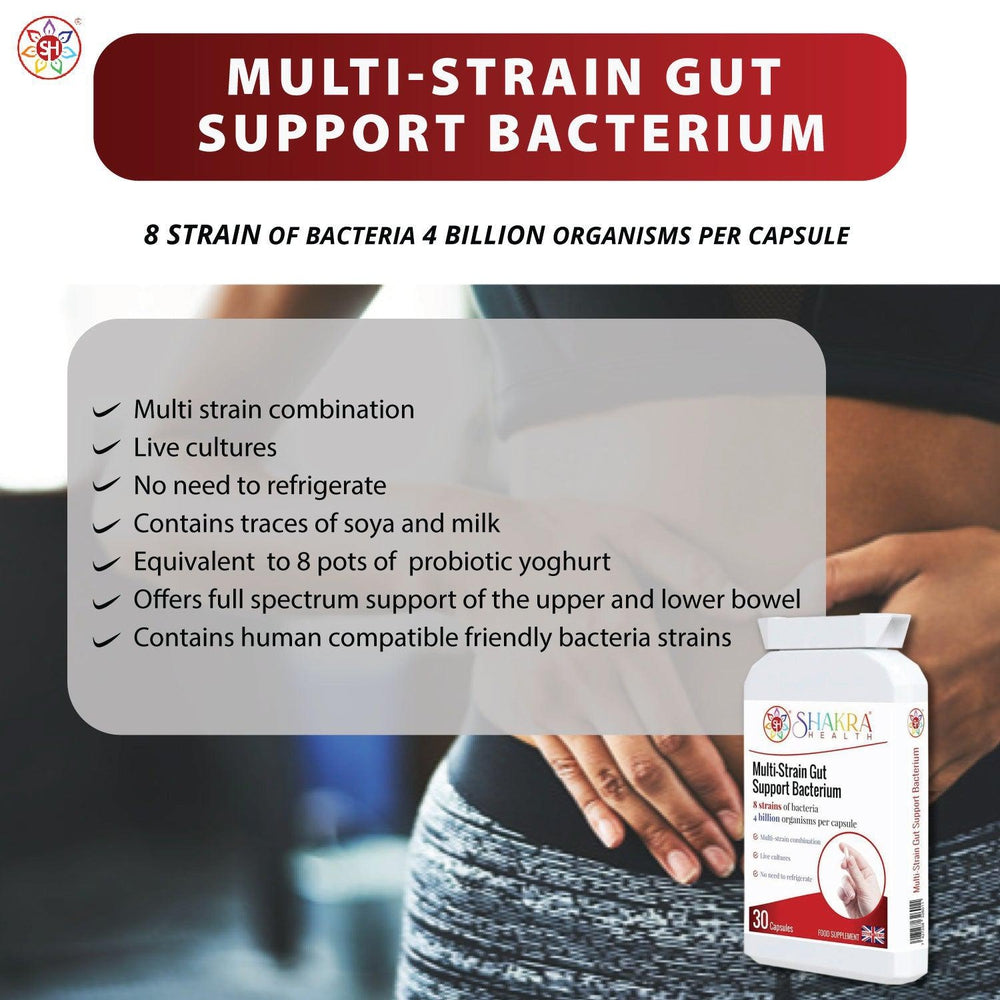 Buy Multi-Strain Gut Support Bacterium | Full Spectrum Support of Upper & Lower Bowel - Looking to optimize your digestive health and well-being? Look no further than Multi-Strain Gut Support Bacterium! This potent formula combines a diverse blend of beneficial bacteria to create a thriving gut microbiome. at Sacred Remedy Online