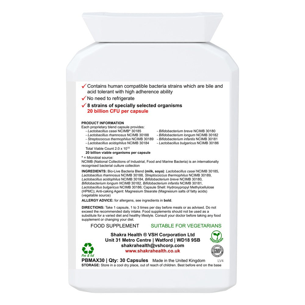 Buy Multi-Strain Gut Support Bacterium+ Practitioner-Strength Vegan Probiotic Supplement - Support Your Gut Health Naturally with Multi-Strain Gut Support Bacterium+! Fortify your digestive system and well-being with Multi-Strain Gut Support Bacterium+, a powerful vegan probiotic supplement! This advanced formula combines multiple beneficial bacteria strains to promote a healthy gut microbiome. at Sacred Remedy Online