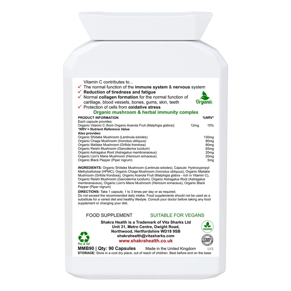 Buy Mushroom Miraculum | Mushroom Complex with Maitake, Reishi, Shiitake, Lion's Mane, Chaga - Mushrooms have always occupied a curious spot in the human psyche. This special complex supports everything from cognitive function, mental well-being and energy levels, to healthy digestion, lower levels of inflammation, protection from oxidative stress and general wellness. at Sacred Remedy Online