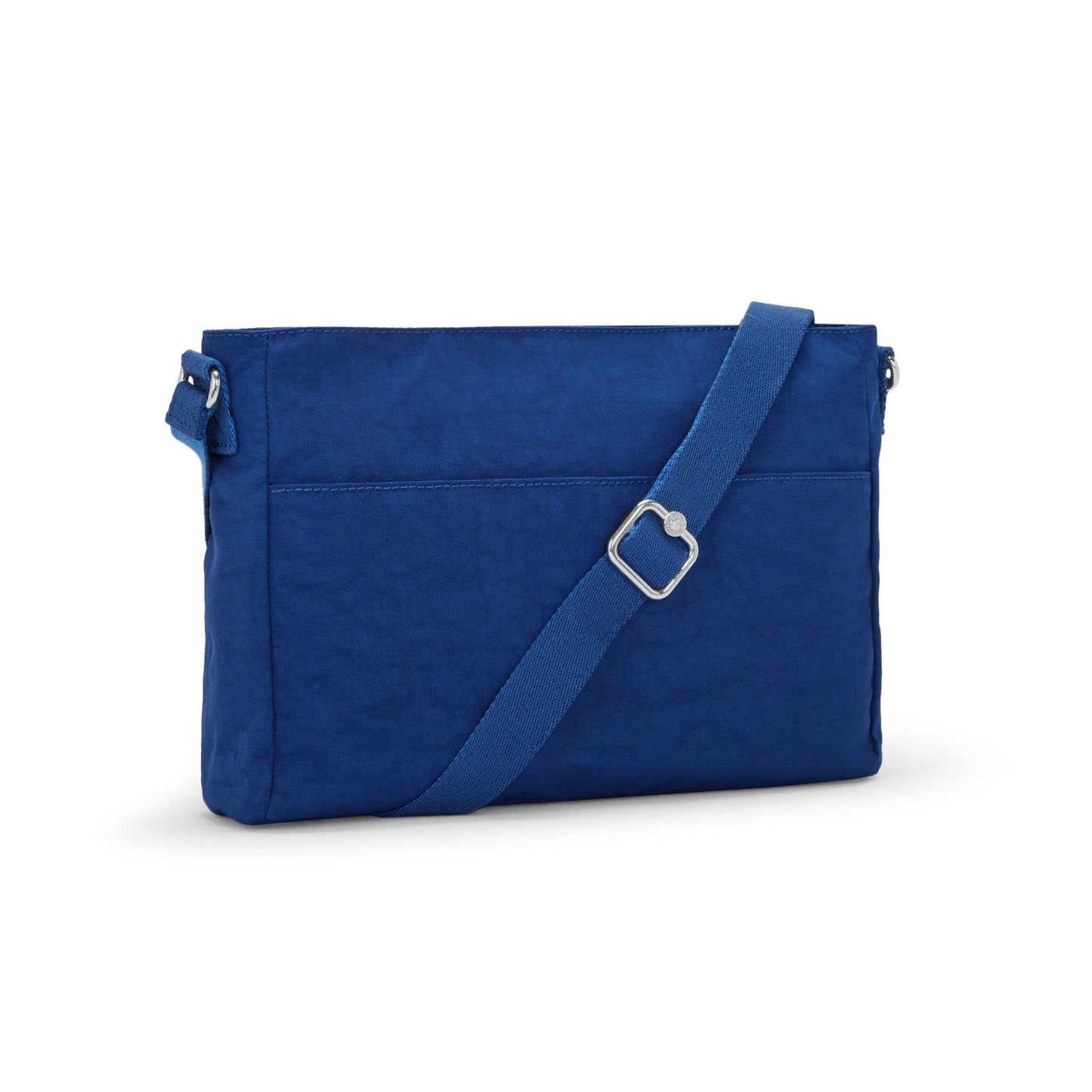 Buy Kipling New Angie Handbag in Deep Sky Blue. Crossbody Bag - This compact crossbody bag boasts a sleek design with a water-repellent, lightweight fabric. With a spacious main compartment, an internal organizer, pockets for your phone, wallet, & pens & external pockets for quick-grab essentials. Perfect for running errands, exploring the city, or jetting off on weekend getaways. at Sacred Remedy Online