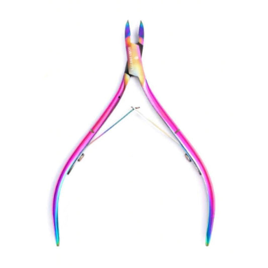 Nail Cuticle Scissors - Steel Rainbow | Pride Collection | Vita Sharks - Great for removing tough cuticles and hangnails. Elevate your manicure routine with the dazzling Steel Rainbow Nail Cuticle Scissors! These high-quality scissors combine functionality with eye-catching style, making them a must-have for any beauty enthusiast. Buy Now at Sacred Remedy