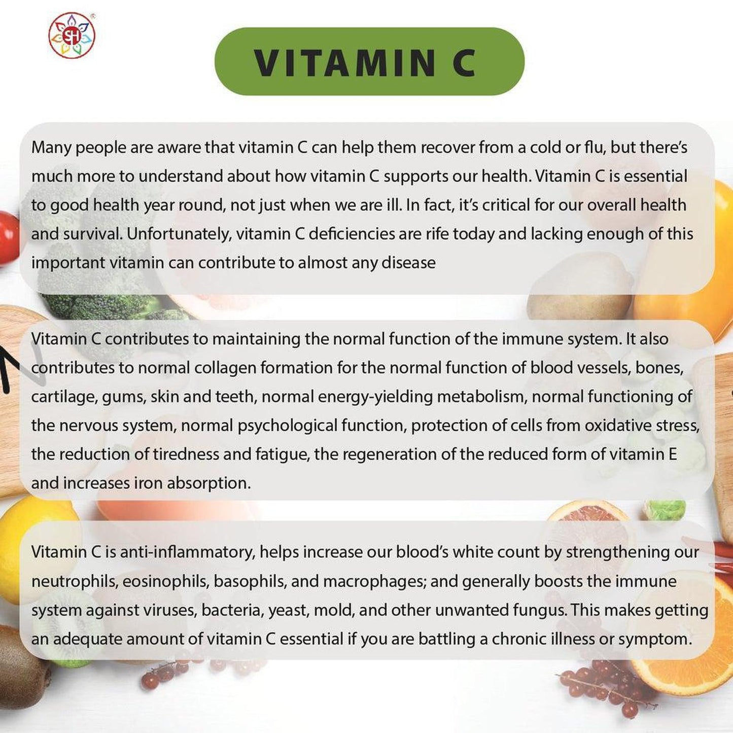 Natural Fruit & Herb Vitamin C | Gentle & Non-Acidic. No Ascorbic Acid - Embrace Whole-Food Power with Natural Fruit & Herb Vitamin C Capsules! The fruit and herb blend provides a rich source of antioxidants that fight free radical damage and support overall health. Packed with antioxidants, vitamins, minerals, bioflavonoids, pectins, essential oils, lycopene, carotenoids & more! Buy Now at Sacred Remedy