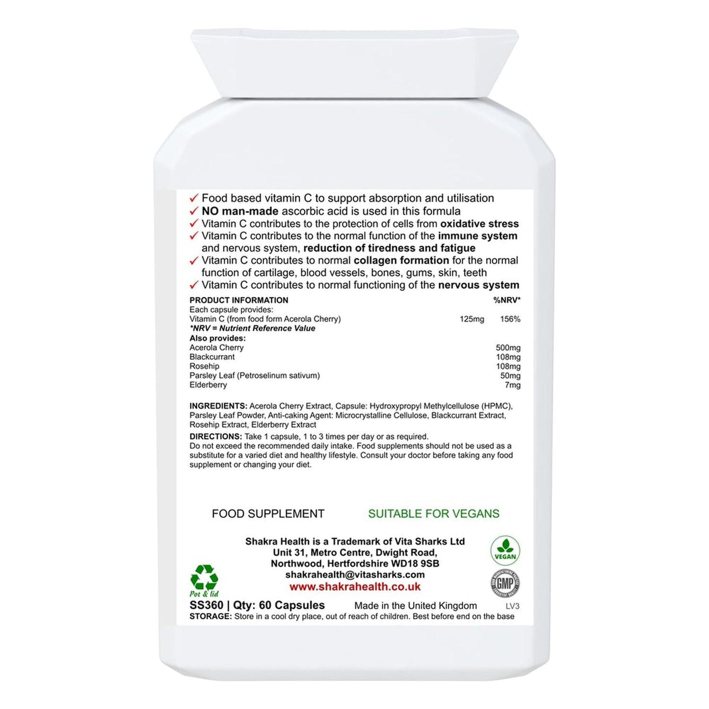 Natural Fruit & Herb Vitamin C | Gentle & Non-Acidic. No Ascorbic Acid - Embrace Whole-Food Power with Natural Fruit & Herb Vitamin C Capsules! The fruit and herb blend provides a rich source of antioxidants that fight free radical damage and support overall health. Packed with antioxidants, vitamins, minerals, bioflavonoids, pectins, essential oils, lycopene, carotenoids & more! Buy Now at Sacred Remedy