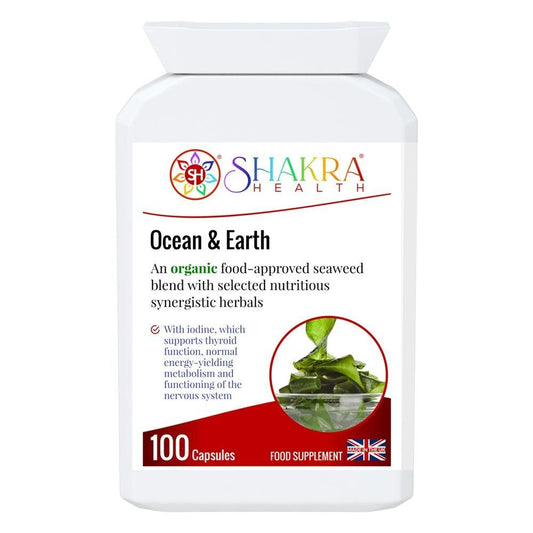 Buy Ocean & Earth | Organic, Alkalising, Detox. Heavy Metal Cleaning of the System. - Unleash the Power of Ocean & Earth in Every Capsule! Ocean & Earth is a powerful all-in-one alkalising, cleansing, detoxification and daily nourishment formula, which combines the best of nutrient-dense foods from both the sea and Earth’s soil. at Sacred Remedy Online