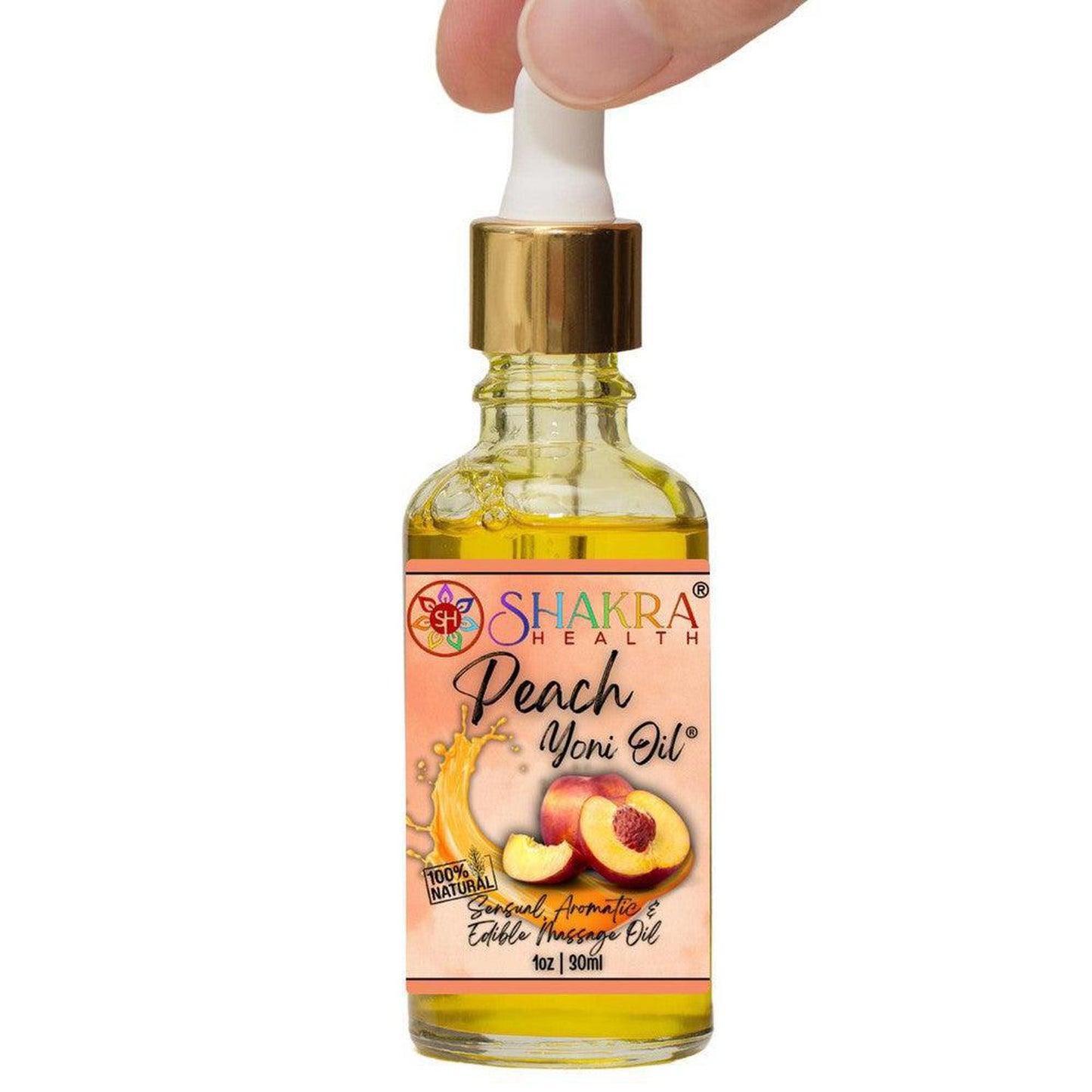 Peach Flavoured Yoni Oil. Natural, Vegan Body Care. - Unleash your confidence with our luxurious LGBTQ+ gender neutral, pH balanced & moisturising, edible Yoni Oil. Celebrate your body with our unique, inclusive, organic product. Discover the secret to ultimate comfort, massage, relaxation & pleasure in this versatile oil. Experience pure bliss. Buy Now at Sacred Remedy