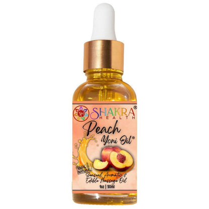 Peach Yoni Oil | Organic Intimate Care, Pleasure & Beard Oil - Organic, Peach-flavoured Yoni & Body Oil. pH balancing for intimate comfort, beard care, massage & pleasure. Total confidence in one bottle. Buy Now at Sacred Remedy