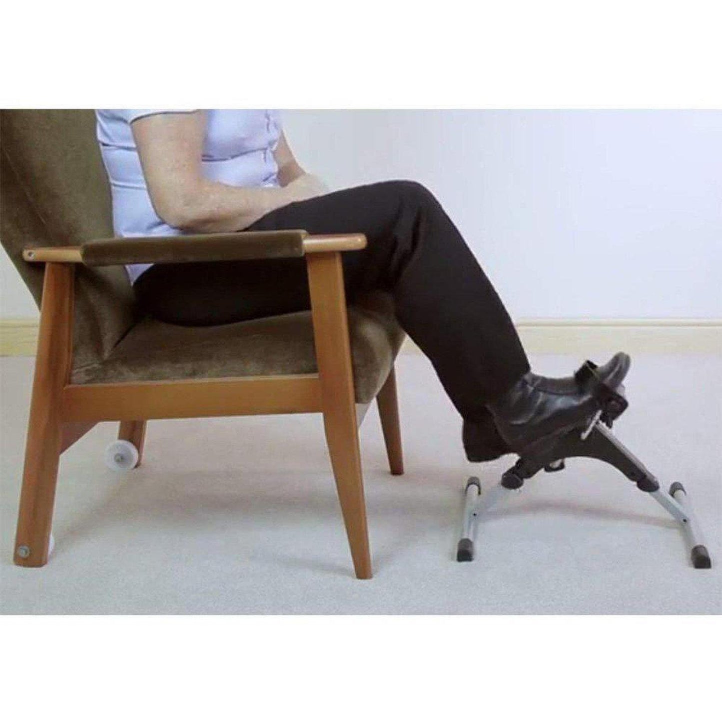 Pedal Leg Excerciser | Stroke Recovery, Therapy & Rehabilitation Support - Ideal to use in stroke rehabilitation. Using this device a few times a day helps to build muscle and recover muscle memory. Gain back your muscle. Gain back your independence. Great for non-weight bearing exercise. Use from seated position. Folds easily for storage. Pedals come complete with toe straps. Buy Now at Sacred Remedy