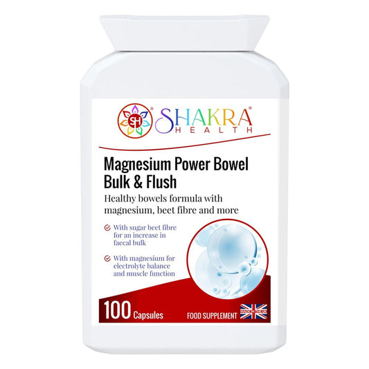 Buy Power Bowel Bulk & Flush | Magnesium Based Hydrating Formula to Support Faecal Bulk - Power Bowel Bulk & Flush is a magnesium-based dietary supplement designed to support digestive health. Our formula helps maintain regular bowel movements, promote hydration, and improve overall gut wellness. at Sacred Remedy Online