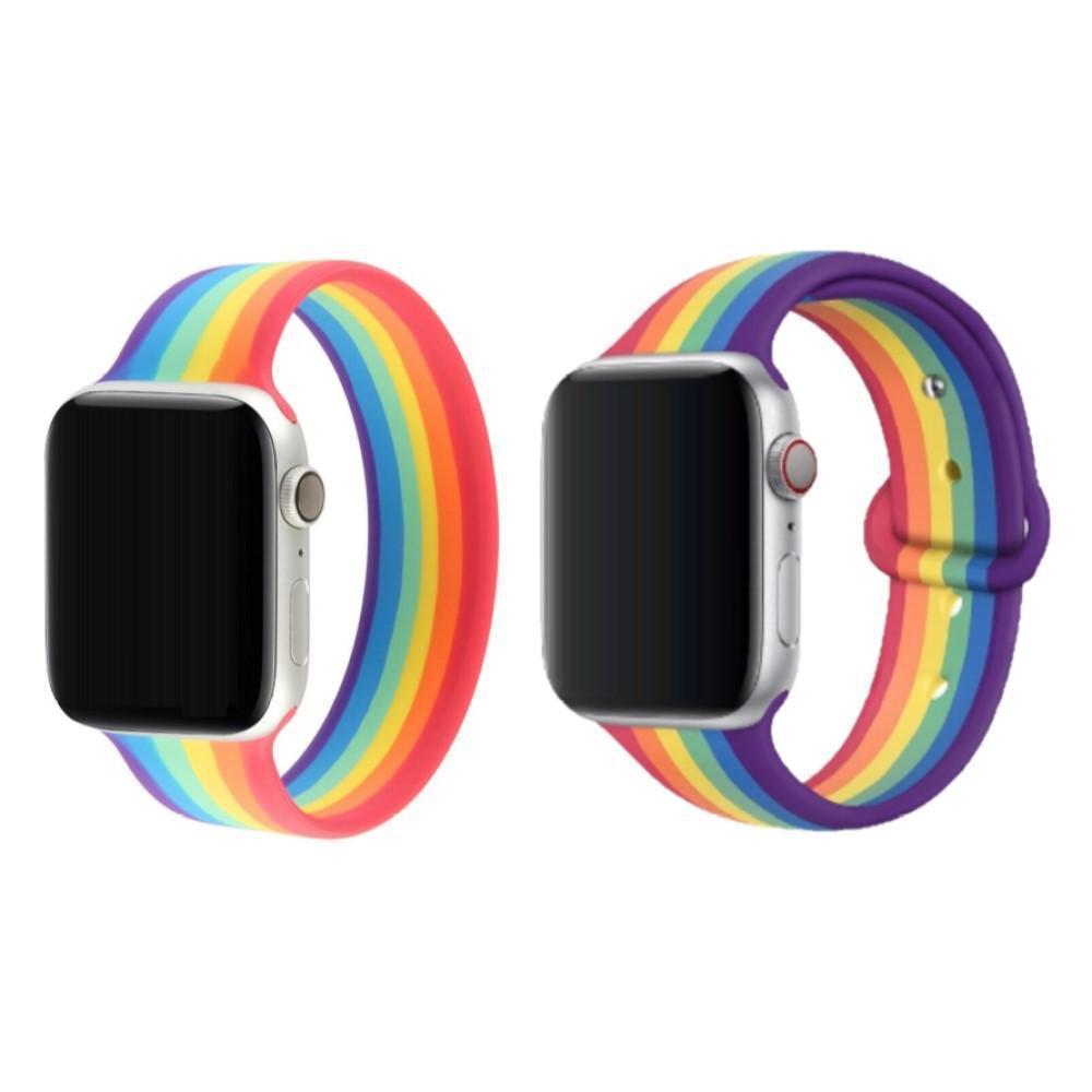 Buy Pride Edition Silicone Band Replacement Strap for Apple Watch - Show your colors with a stylish and comfortable replacement silicone Apple Watch band in the iconic Pride design. This soft, durable strap is perfect for everyday wear and makes a bold statement in support of LGBTQ+ equality. at Sacred Remedy Online