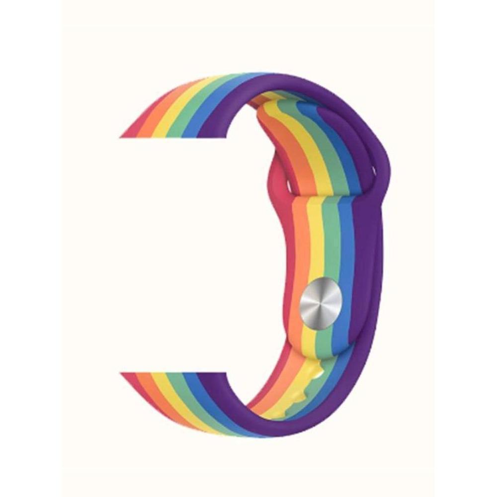 Buy Pride Edition Silicone Band Replacement Strap for Apple Watch - Show your colors with a stylish and comfortable replacement silicone Apple Watch band in the iconic Pride design. This soft, durable strap is perfect for everyday wear and makes a bold statement in support of LGBTQ+ equality. at Sacred Remedy Online