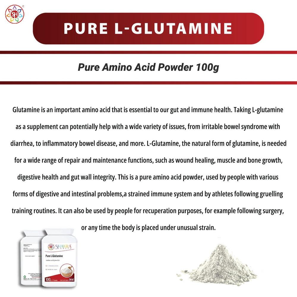 Buy Pure L-Glutamine Amino Acid Powder, Supports Management of Uric Acid - Support your fitness goals with Pure L-Glutamine Powder. L-Glutamine is an amino acid that contributes to muscle growth and repair. at Sacred Remedy Online