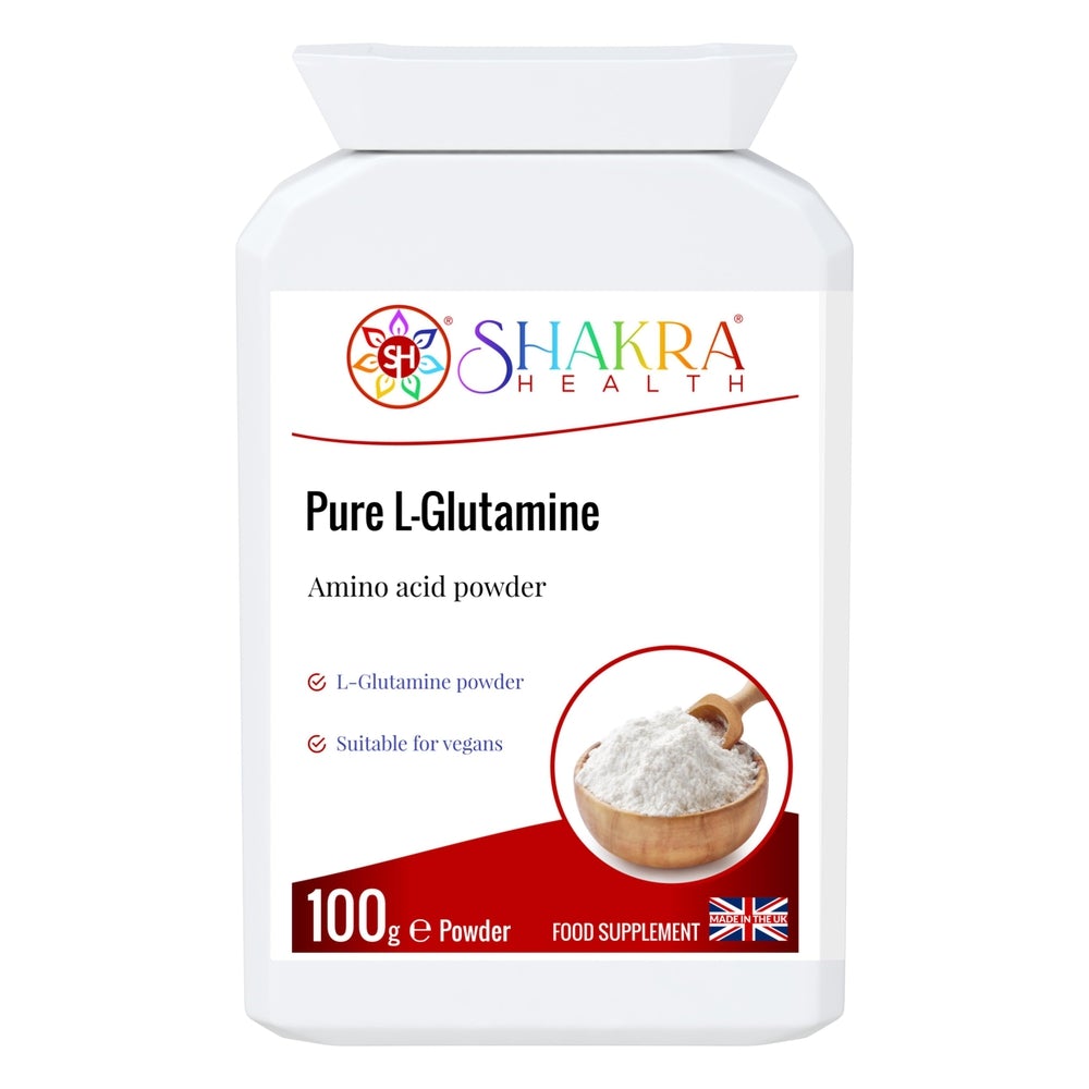 Buy Pure L-Glutamine Amino Acid Powder, Supports Management of Uric Acid - Support your fitness goals with Pure L-Glutamine Powder. L-Glutamine is an amino acid that contributes to muscle growth and repair. at Sacred Remedy Online