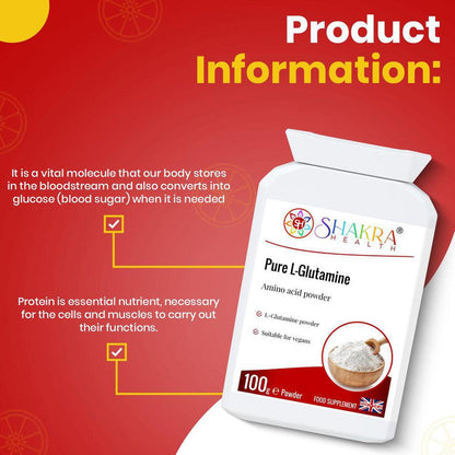 Pure L-Glutamine Powder for Muscle Recovery, Uric Acid - Boost muscle recovery, support immune health, and strengthen your gut lining with Pure L-Glutamine amino acid powder. A potent wellness essential! Buy Now at Sacred Remedy