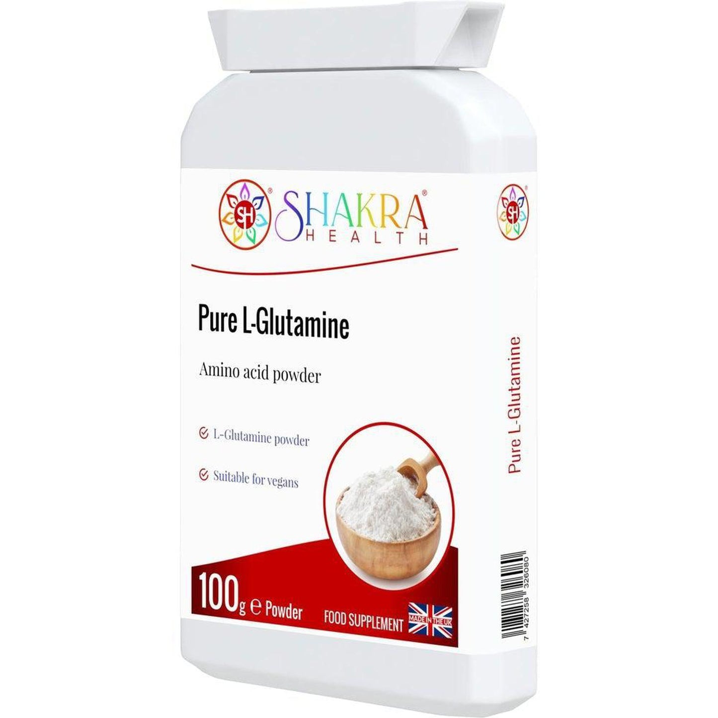 Pure L-Glutamine Amino Acid Powder, Supports Management of Uric Acid - Support your fitness goals with Pure L-Glutamine Powder. L-Glutamine is an amino acid that contributes to muscle growth and repair. Buy Now at Sacred Remedy