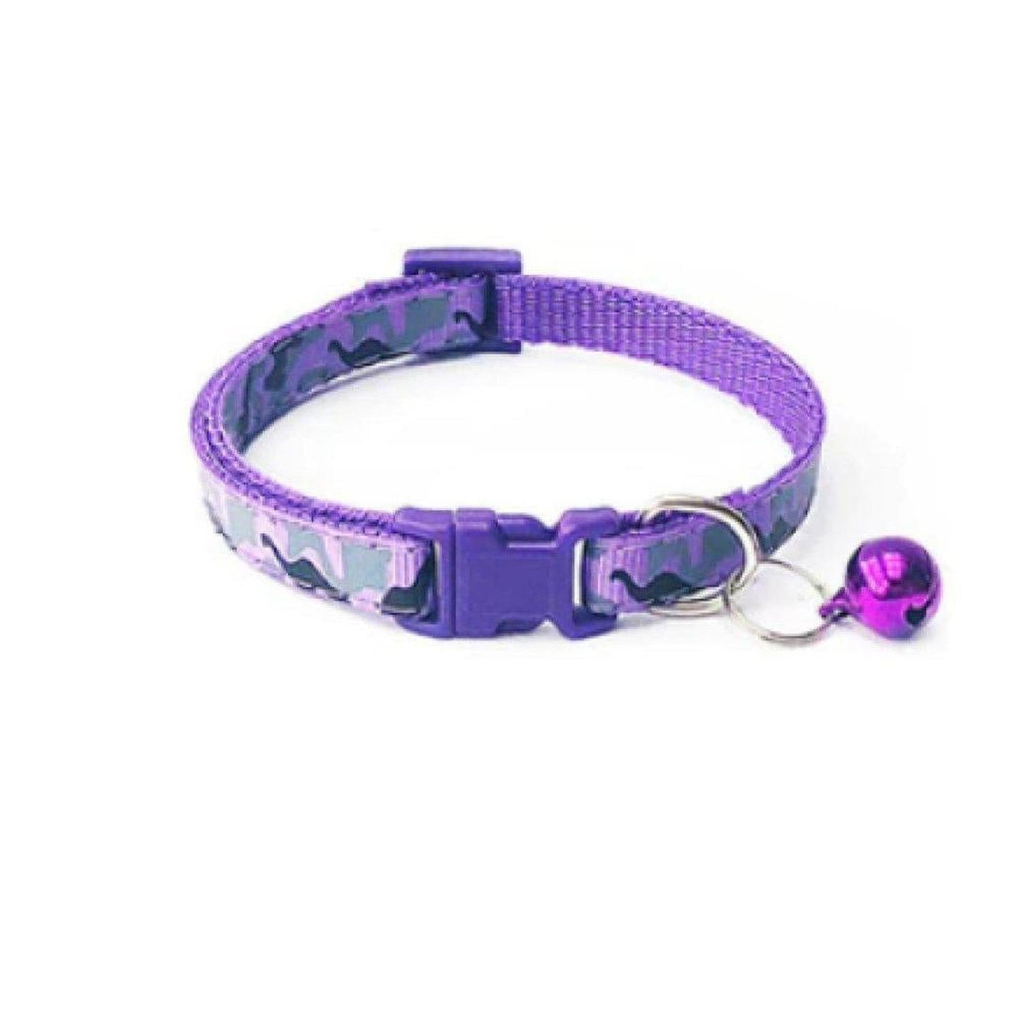 Reflective Small Animal / Kitten / Cat / Puppy Collar with Bell - The gloss reflective collar ensures that your pet is seen in the dark with car headlights. Designed with safety in mind it incorporates a break away buckle to enable your animal to get free if caught on an object. Buy Now at Sacred Remedy