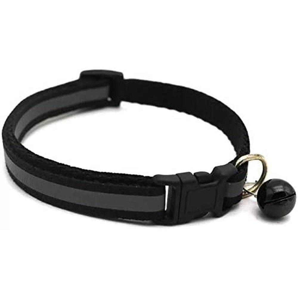 Buy Reflective Small Animal / Kitten / Cat / Puppy Collar with Bell - The gloss reflective collar ensures that your pet is seen in the dark with car headlights. Designed with safety in mind it incorporates a break away buckle to enable your animal to get free if caught on an object. at Sacred Remedy Online