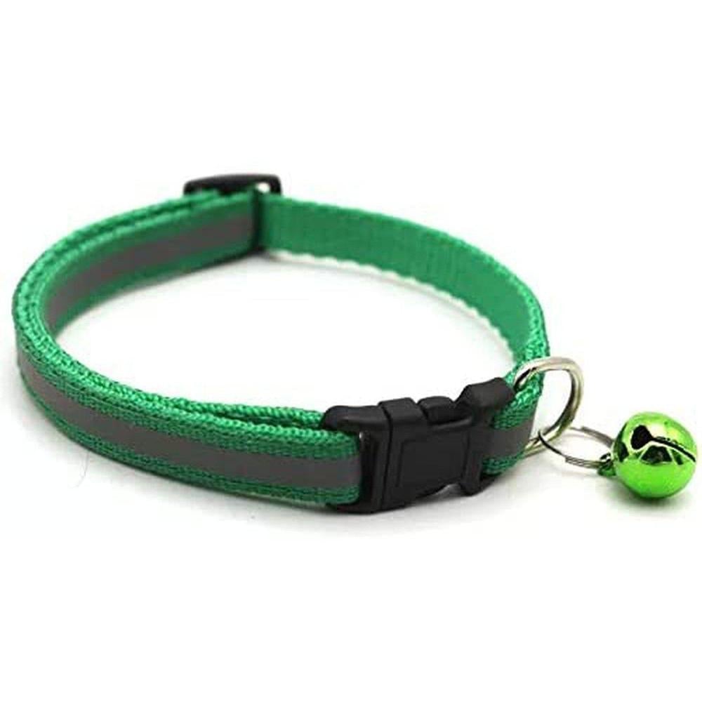 Buy Reflective Small Animal / Kitten / Cat / Puppy Collar with Bell - The gloss reflective collar ensures that your pet is seen in the dark with car headlights. Designed with safety in mind it incorporates a break away buckle to enable your animal to get free if caught on an object. at Sacred Remedy Online