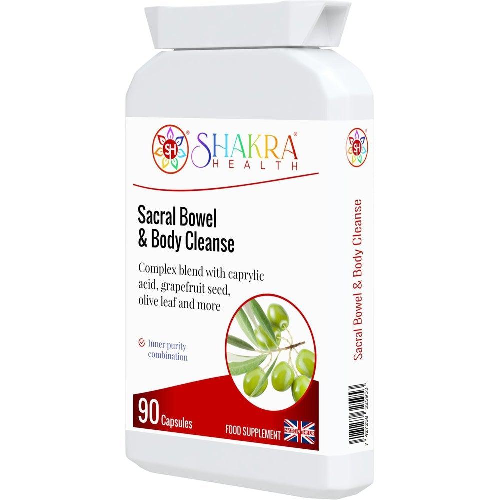 Buy Sacral Bowel & Body Cleanse | Gastrointestinal Cleanse & Protect - A broad-spectrum gastrointestinal cleanse & detoxification formula, to support a balanced lower digestive tract & protect against internal parasites, worms & other harmful micro-organisms. It contains a range of tried & tested herbs and concentrated foods to support digestive tract health, in easy-to-take capsule form. at Sacred Remedy Online