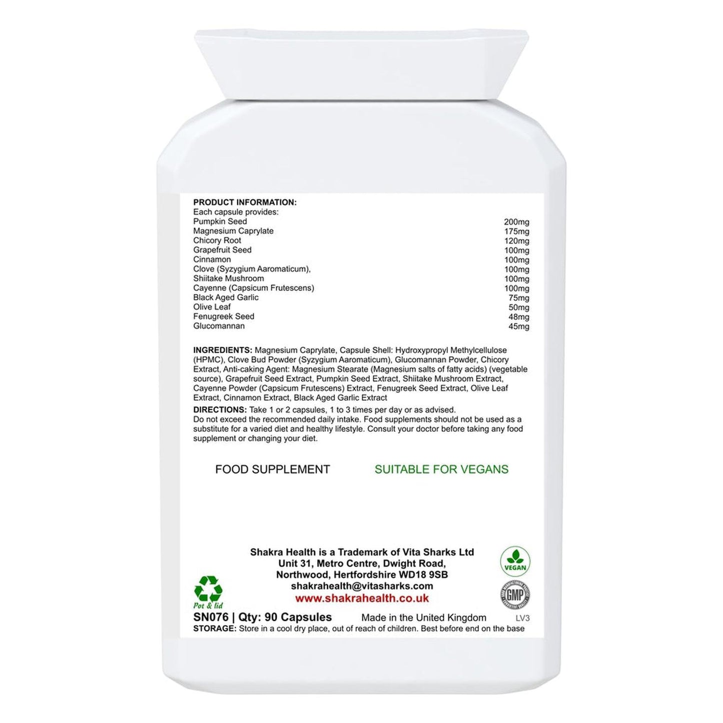 Sacral Bowel & Body Cleanse | Gastrointestinal Cleanse & Protect - A broad-spectrum gastrointestinal cleanse & detoxification formula, to support a balanced lower digestive tract & protect against internal parasites, worms & other harmful micro-organisms. It contains a range of tried & tested herbs and concentrated foods to support digestive tract health, in easy-to-take capsule form. Buy Now at Sacred Remedy