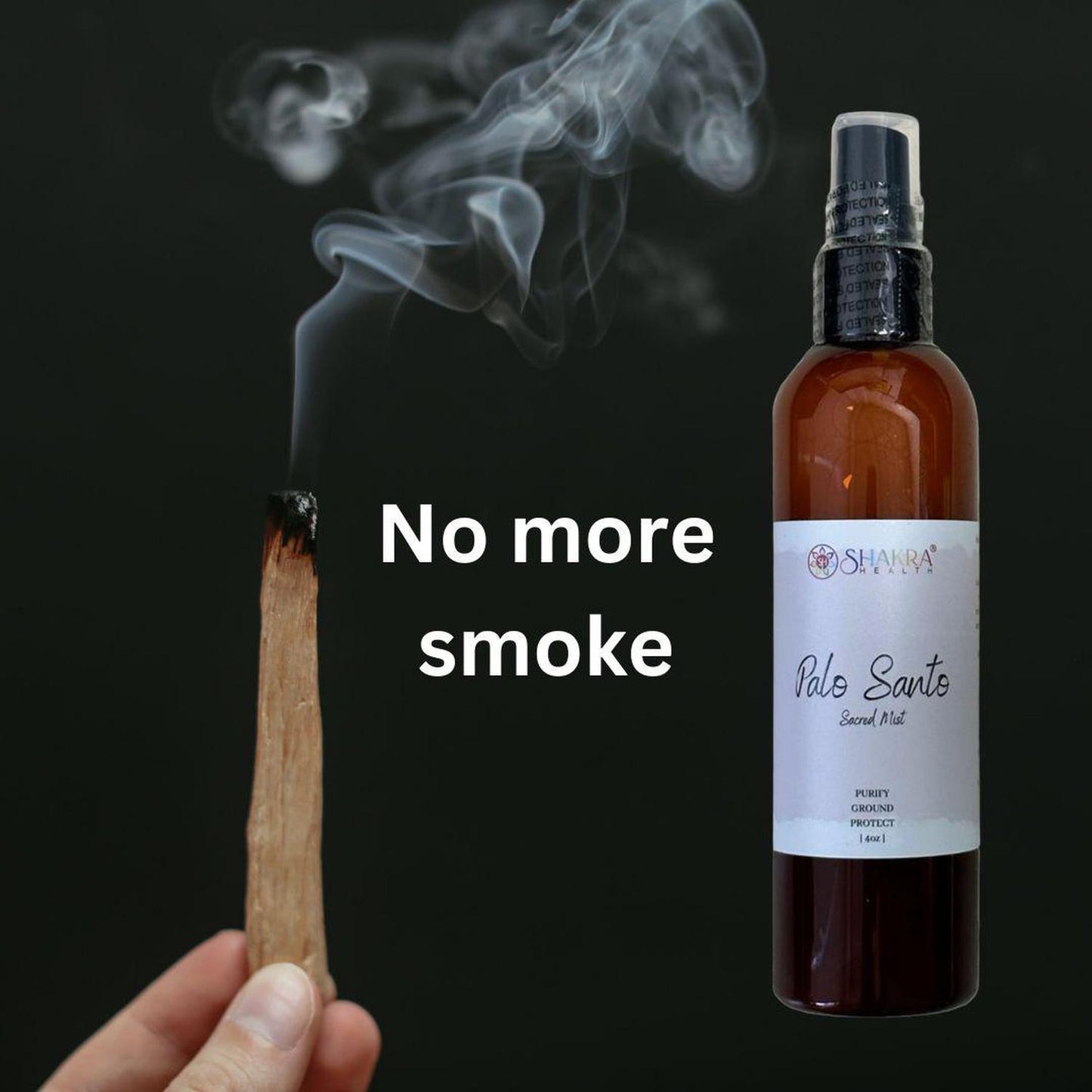 Sacred Mist Palo Santo Smudge Spray (Holy Wood) Liquid Incense - Sensitive to smoke? We have the answer.. Palo Santo Smoke Free Smudge Spray to Purify + Protect Cleanse & Protect mist spray, because it's not always appropriate to use a true burning smoke smudge, whether it's a location where naked flames would be dangerous or not permitted, being around people who are sensitive to smoke in the air or simply due to time limitations. Our mist spray smudge is a use anywhere alternative to traditional smoke smu