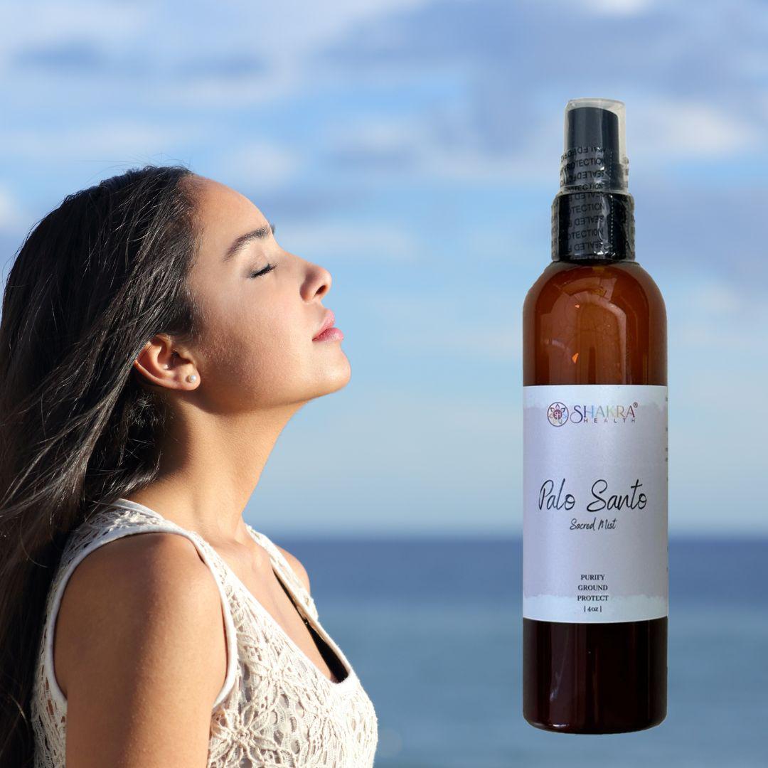 Buy Sacred Mist Palo Santo Smudge Spray (Holy Wood) Liquid Incense - Sensitive to smoke? We have the answer.. Palo Santo Smoke Free Smudge Spray to Purify + Protect Cleanse & Protect mist spray, because it's not always appropriate to use a true burning smoke smudge, whether it's a location where naked flames would be dangerous or not permitted, being around people who are sensitive to smoke in the air or simply due to time limitations. Our mist spray smudge is a use anywhere alternative to traditional smoke